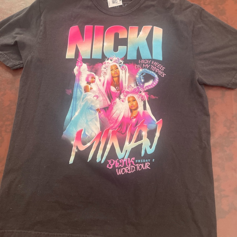 Nicki Minaj Black and Pink Graphic Tee